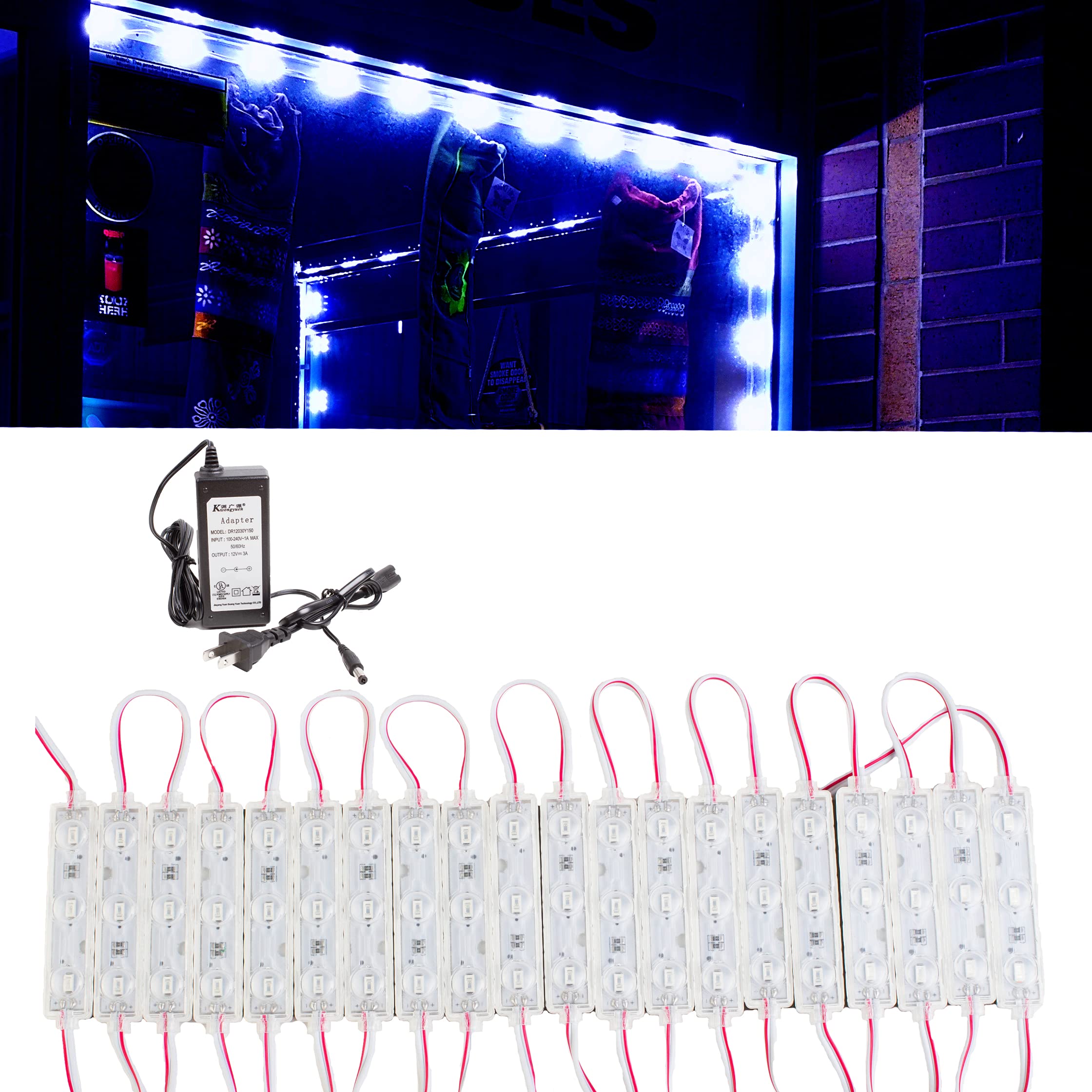 Super Bright storefront LED Light, 30ft Blue Color 5730